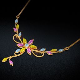 Joyalukkas Pure Floral Gold Necklace-image-88