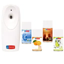 Airdscent Automatic Air Freshener & Refill With -Cool Breeze, Orange, Romance & Refreshing Lime Fragrance 250 ml Each (Pack of 5)-4