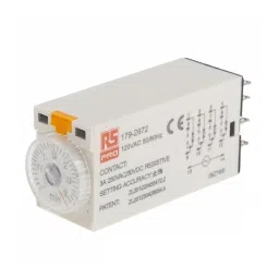 RS PRO Single Function Timer Relay Plug In Mount 110 V AC 4PDT Model No. 1792972-93