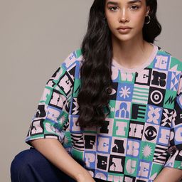The Roadster Lifestyle Co. Printed Oversized T-shirt-picture-5