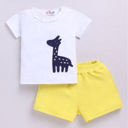 M'andy Girls Printed Short Sleeves T-Shirt With Shorts-picture-58