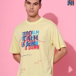 UNSOMBER Unisex Typography Printed Relaxed Fit Longline T-shirt-image-53