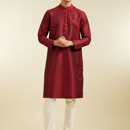 Diwas by Manyavar Men Ethnic Motifs Regular Kurta with Pyjamas-image-51