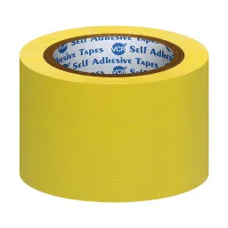 VCR 18 m x 72 mm Waterproof Textile Fibre Yellow Duct Tape, 1 Roll Per Pack-image-65