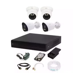 CP Plus 2.4MP 4 Pcs White and Black Camera with 4 Channel DVR Kit-15