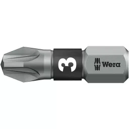 WERA POZIDRIV BIT, SIZE PZ3, 25MM, 05056724001-45