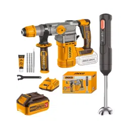 Ingco Cordless Rotary Hammer & Hand Blender Combo Kit with SDS Plus Chuck and 4.5 J Impact Energy, COSLI231001-picture-48