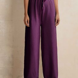trueBrowns Women Relaxed Flared Trousers-image-75