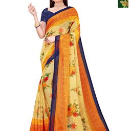 Moda Rapido Floral Pure Georgette Saree-image-60