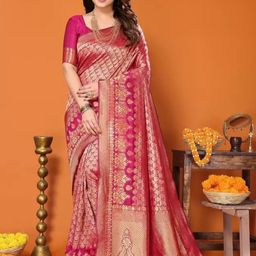 KALINI Woven Design Zari Pure Silk Saree-picture-18