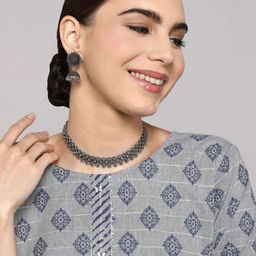 NAMAN ARTS Silver-Plated Jewellary Set-image-13