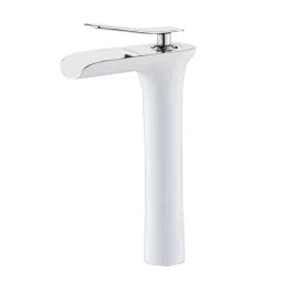 Aquieen White Brass & Copper Chrome Finish Basin Mixer Tap, AQN 409-image-17