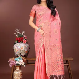 KALINI Woven Design Zari Saree-image-56