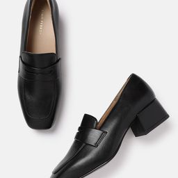 Lino Perros Women Block Heel Penny Loafers-29