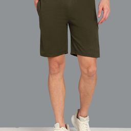 Metronaut Men Solid Mid-Rise Regular Fit Shorts-picture-1