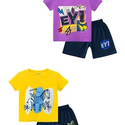 BAESD Boys Printed T-shirt with Shorts-image-48