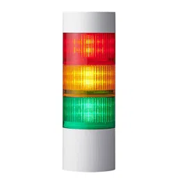 Patlite Multifuctiion Signal Tower Light with Buzzer, Flashing, Revolving, 100 mm, LR10-3M2WJBW-RYG-27
