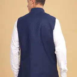 Anouk Self Design Nehru Jacket image 5