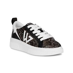 Saint G Women Woven Design Leather Sneakers-image-5