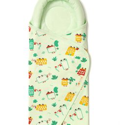 TIDY SLEEP Pod Wrapper for New Born Babies-Green-Wild City-21