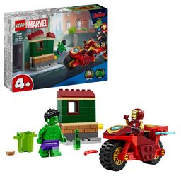 LEGO Marvel Iron Man with Bike and The Hulk Playset 68 Pieces - 76287-10