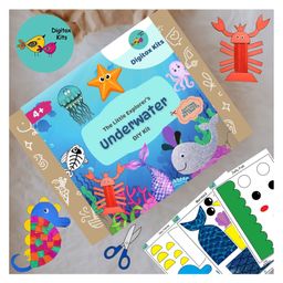 Digitox DIY Underwater Craft Kit | DIY Craft Kit | Fun with Underwater | Birthday Gift Kids - Blue-19