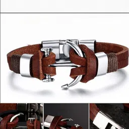 Vientiq Brown Leather Bracelet-image-95