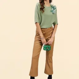 all about you Women Solid Woollen Top-image-65
