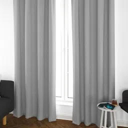 Parda Online Grey Set of 4 Black Out Door Curtain-6