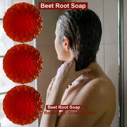 GROOVY Set Of 3 Dragonfruit Delight Beet Root Bathing Bar - 100 g Each image 2