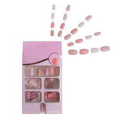 Coslifestore Set Of 96 Reusable Press On Artificial Nails-39