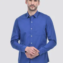 Numero Uno Men Spread Collar Solid Cotton Slim Fit Casual Shirt-image-39