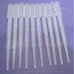 GENERIC 3 ml Transparent Plastic Graduated Dropper for Laboratory, U2-VZR8-A6MP (Pack of 50)-6
