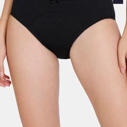 Zivame Pack Of 2 Mid-Rise Period Brief ZI28E6-Black Navy-picture-43