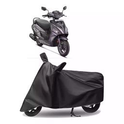 Auto Pearl Polyester Two Wheeler Cover for Hero Maestro Edge 125 (Grey)-image-27