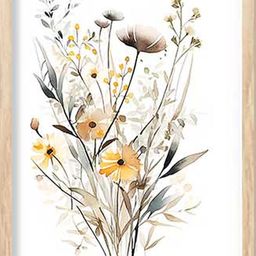 Floral Wall Art With Frame Home Decor Wall Painting For Living Room Office Bedroom-image-72