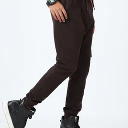 CODEZ Boys Solid Regular Fit Joggers image 4