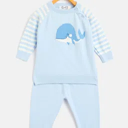 JWAAQ Kids Printed Long Sleeves Sweatshirt With Joggers-image-90