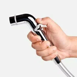 D&B BATHWARE ABS Chrome Finish Health Faucet with 1 m Hose and Holder, DB-TLTHF6618 image 3
