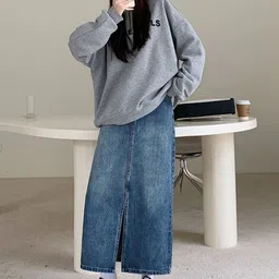 StyleCast Straight Midi Skirt-image-96