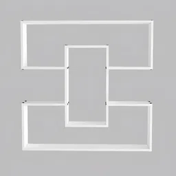 SIVOM White Multipurpose Modular Wall Shelf image 2