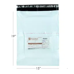 Jflexy (15X19+2 inch) 51 Micron Without Pod Plain Packaging Courier Bag Pack of 500-image-96
