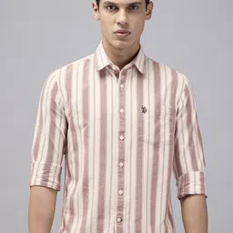 U.S. Polo Assn. Tailored Fit Striped Pure Cotton Casual Shirt-picture-7