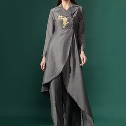 AAKAAR Asymmetrical Tunic & TrousersCo-Ords-image-21