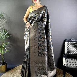 Pandadi Saree Woven Design Zari Silk Blend Sarees-picture-55