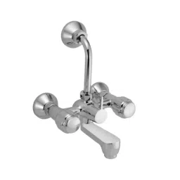 Essco by Jaquar DLX-CHR-517BKN Stainless Steel Wall Mounted Silver Chrome Finish Wall Mixer-image-25