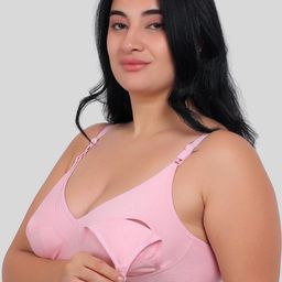 Fabme Plus Size Full Coverage Cotton Maternity Bra with All Day Comfort image 3
