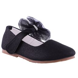 Mine Sole Glittery Bow Mary Jane - Black-image-12