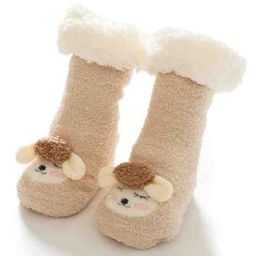 Kidofash Wool Animal Embroidery Socks-Cream-image-36