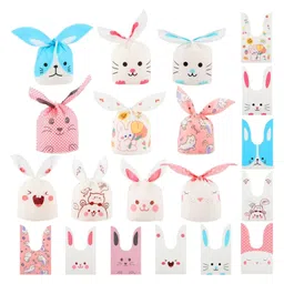 Birthday Popper 50 Pcs Animal Ear Gift Pouches (Large 26.5 x 15.5 cm) Assorted Bunny-Ear Designs for Return Gifts, Chocolates, Cookies, Jewelry Cute Reusable Gift Bags for Kids-picture-29
